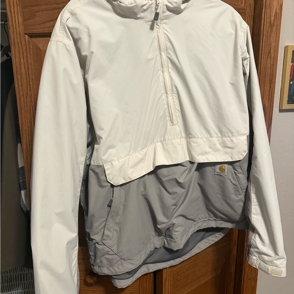 Carhartt Rain Defender Jacket in White and Gray